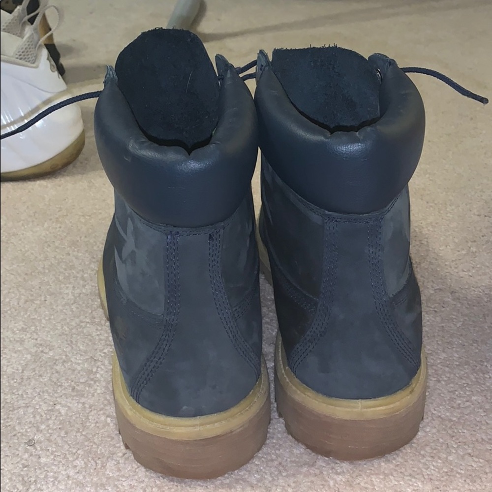 Navy blue timberlands